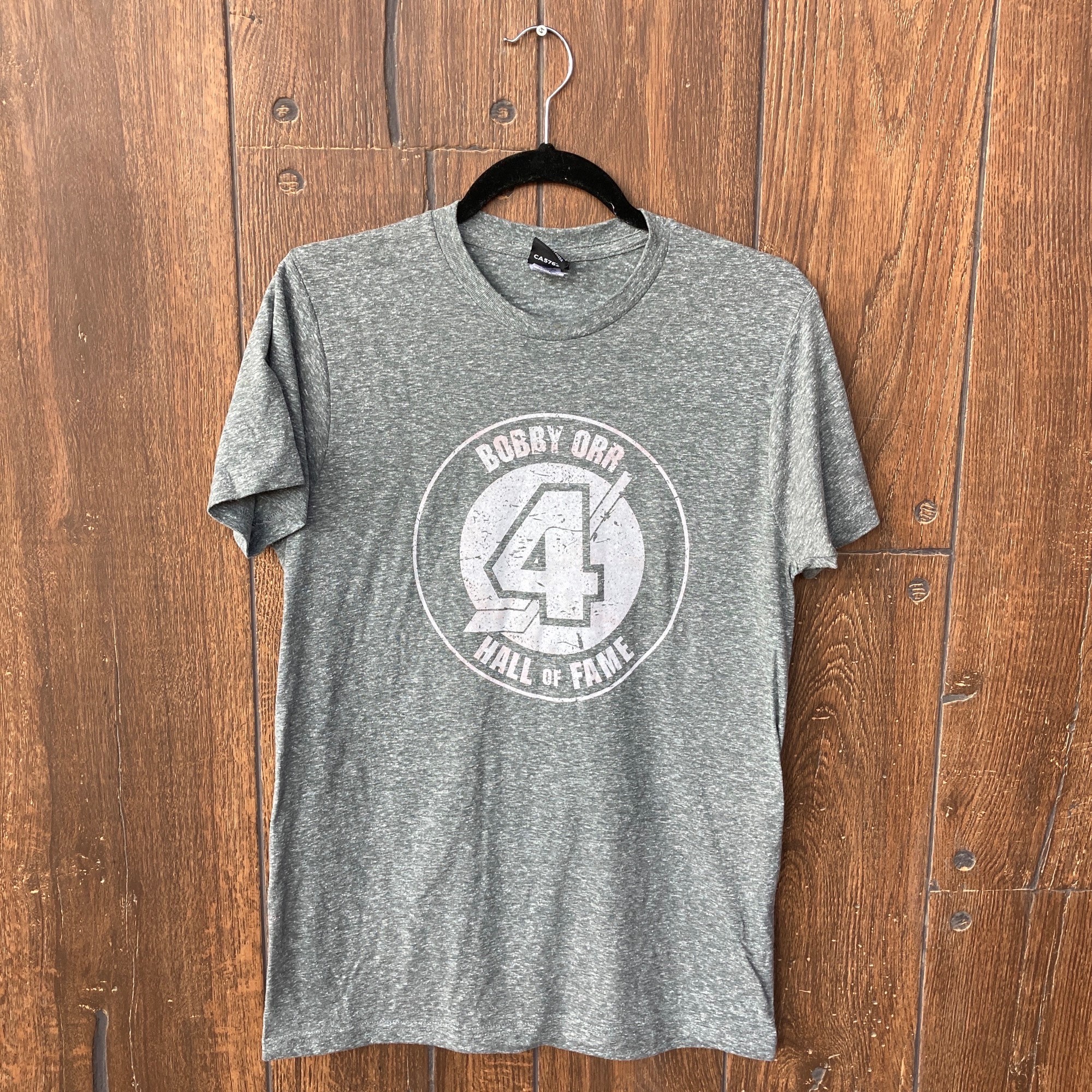 Heather Grey Distressed Logo T-shirt > Bobby Orr Hall of Fame