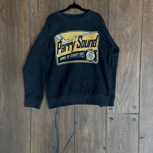 Heather Charcoal Youth Parry Sound Road Sign Crew Neck