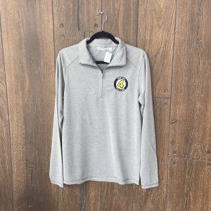 Sterling Quarter Zip Dark Oxford with Embroidered Logo
