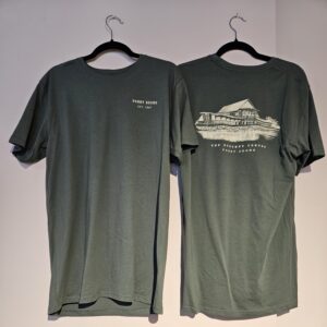 Stockey Centre Screen Print T Shirt - Fatigue Green