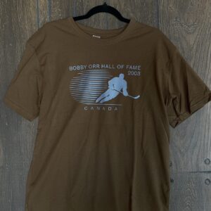 Caramel Bobby Orr Hall Of Fame Flying Orr T-Shirt